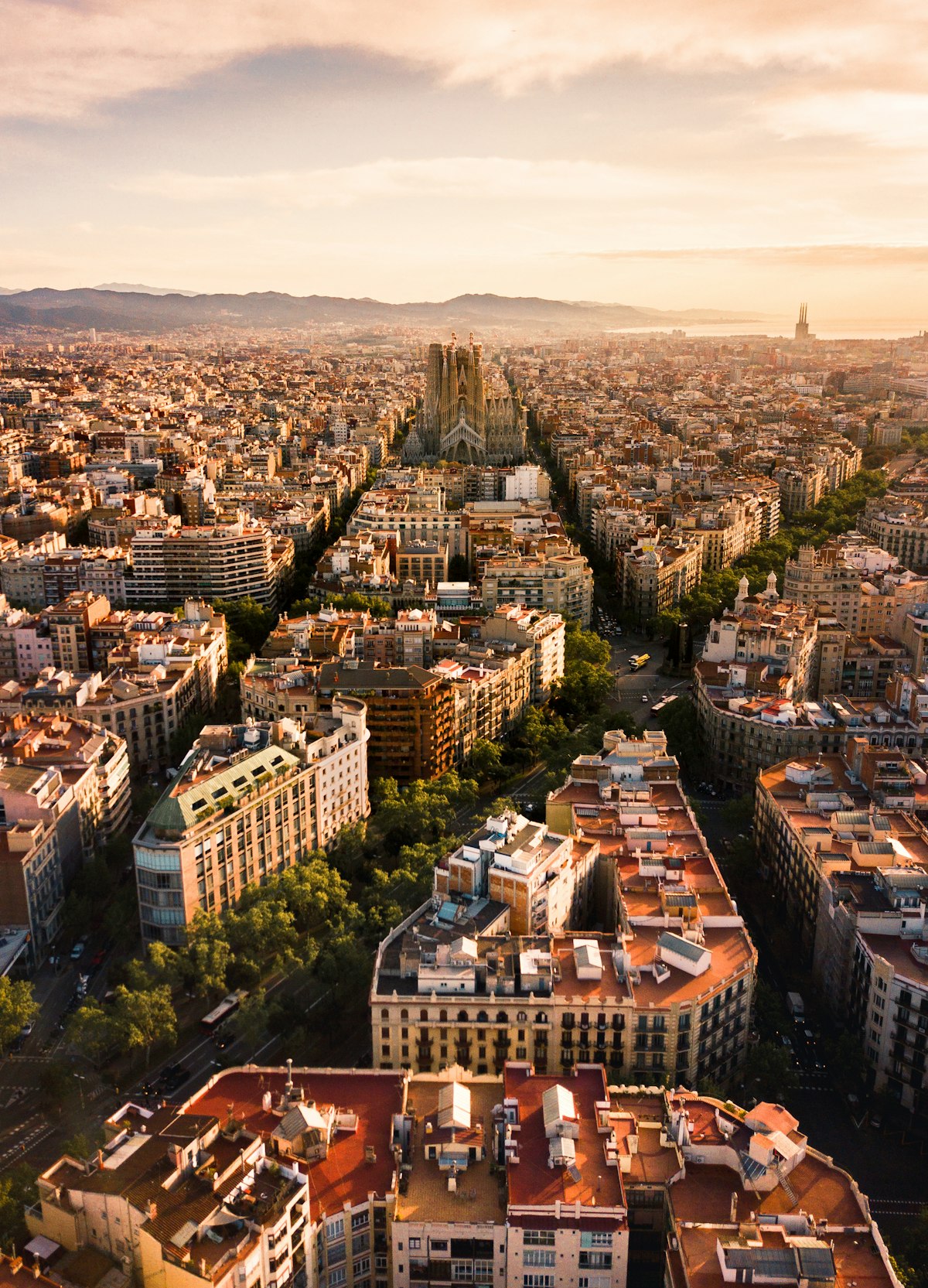Il colorato Park Güell con vista su Barcellona