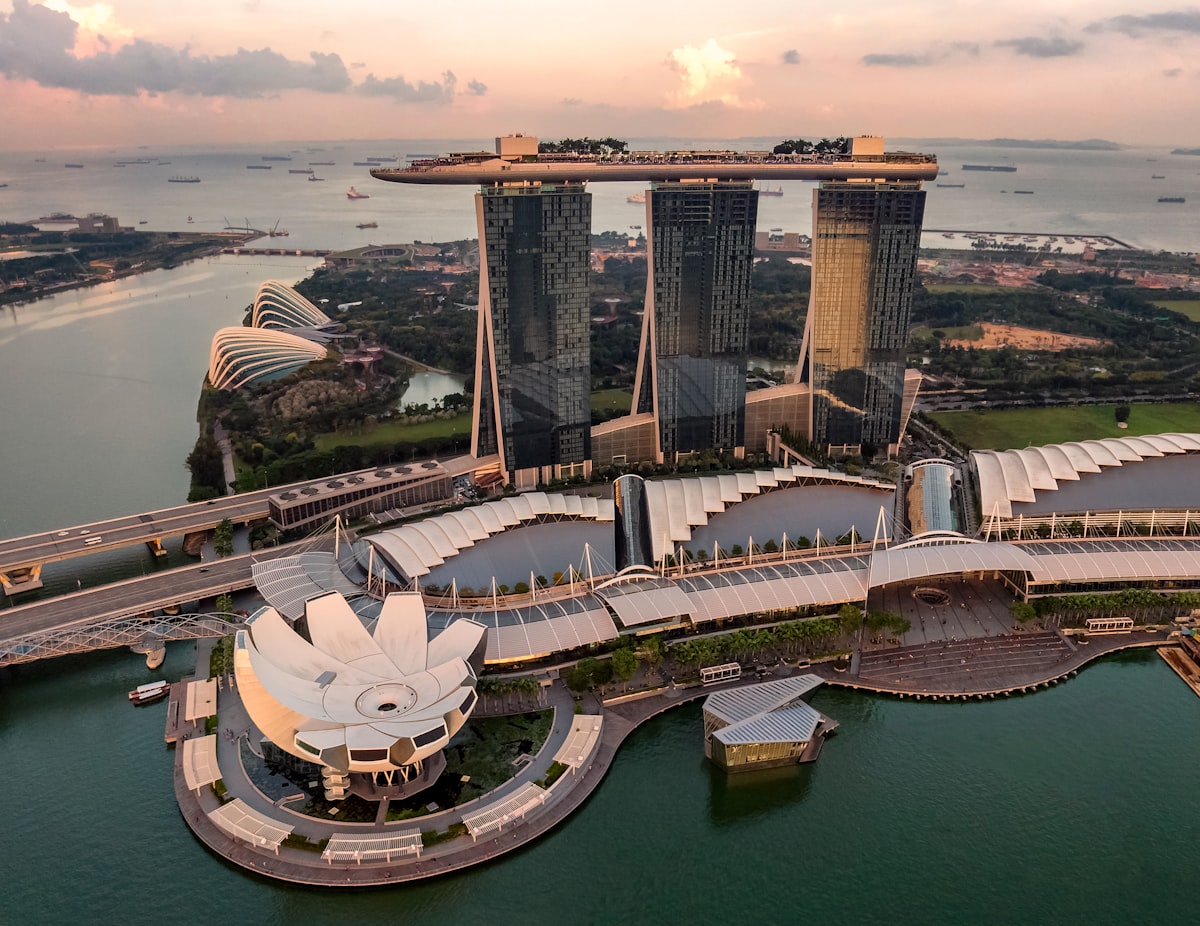 Marina Bay Sands and Singapore skyline